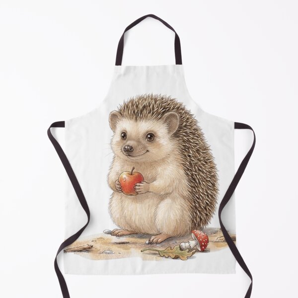 Item preview, Cute Hedgehogs Autumn Woodland Watercolor Pattern designed and sold by MBBialyPiksel.