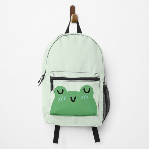 Item preview, cute frog with blue blush designed and sold by forcedtoland.
