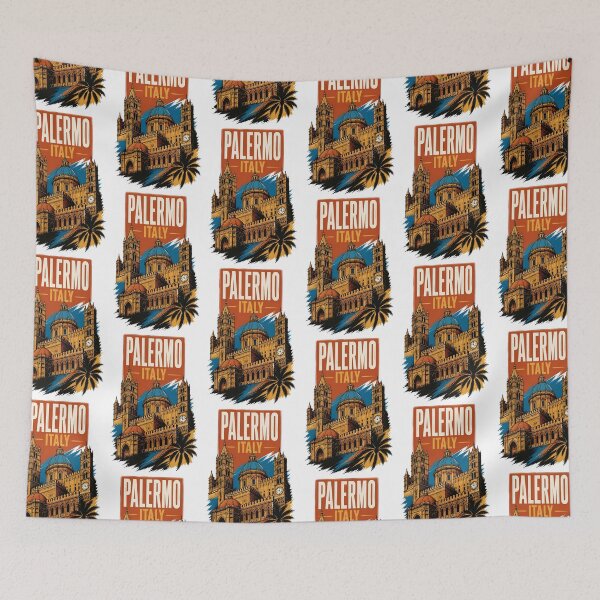 Item preview, Palermo Italy Vintage Travel Tourism designed and sold by TravelersGems.