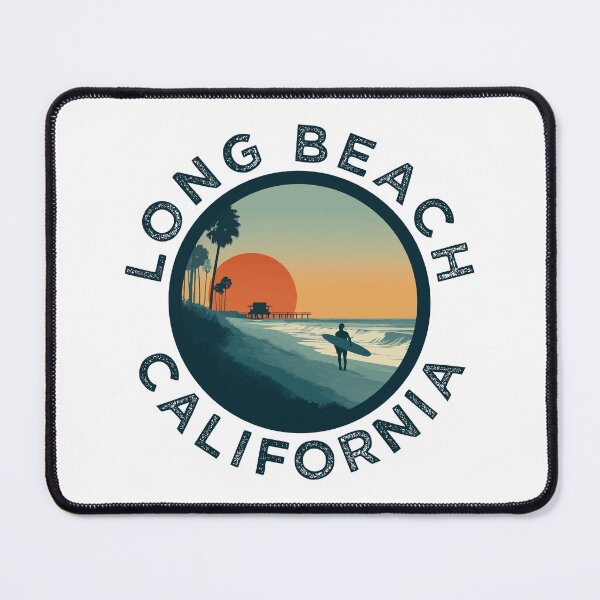 Item preview, Long Beach - California (with Navy Lettering) designed and sold by VelvetRoom.