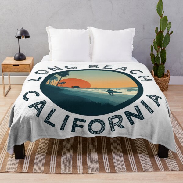 Item preview, Long Beach - California (with Navy Lettering) designed and sold by VelvetRoom.