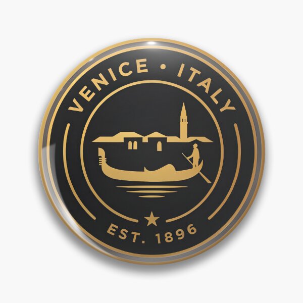 Item preview, Venice Gondola Crest — Gold Circular Badge Logo designed and sold by Shutter-Dragon.