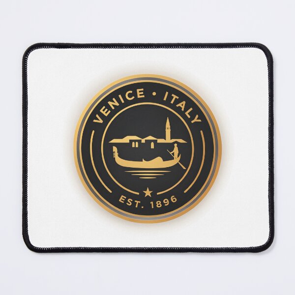Item preview, Venice Gondola Crest — Gold Circular Badge Logo designed and sold by Shutter-Dragon.