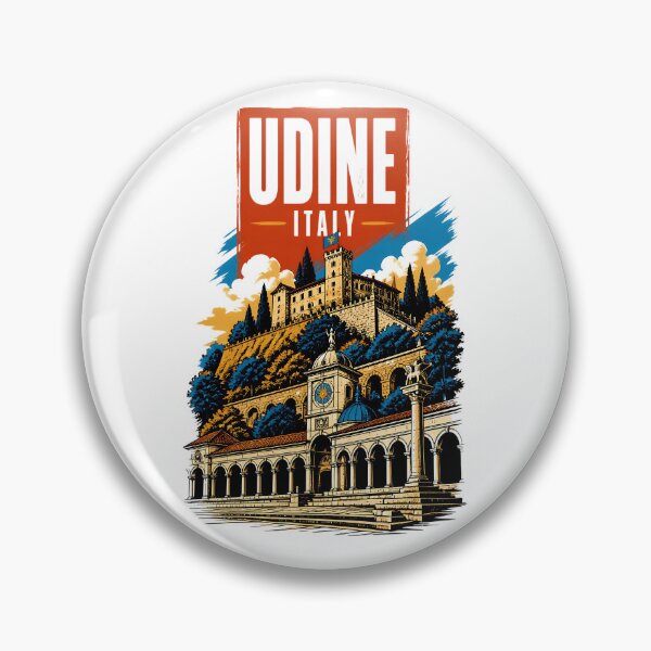 Item preview, Udine Italy Vintage Travel Tourism designed and sold by TravelersGems.