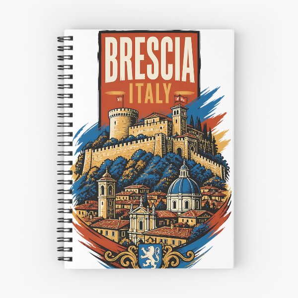 Item preview, Brescia Italy Vintage Travel Tourism designed and sold by TravelersGems.