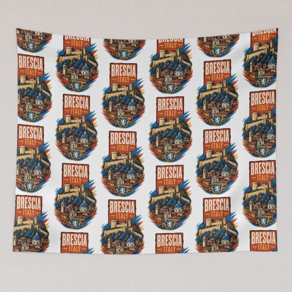 Item preview, Brescia Italy Vintage Travel Tourism designed and sold by TravelersGems.