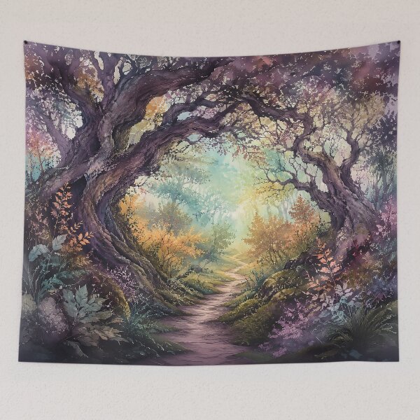 Item preview, Enchanted Forest Path Watercolor Style designed and sold by Spark & Shadow.