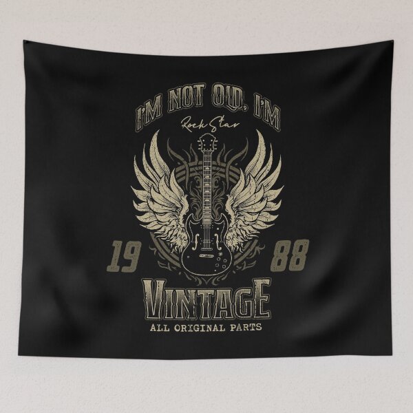 Item preview, I'm Not Old I'm Vintage Retro 1988 Guitar Player designed and sold by JRRTs.