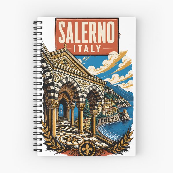 Item preview, Salerno Italy Vintage Travel Tourism designed and sold by TravelersGems.