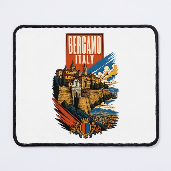 Item preview, Bergamo Italy Vintage Travel Tourism designed and sold by TravelersGems.