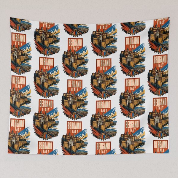 Item preview, Bergamo Italy Vintage Travel Tourism designed and sold by TravelersGems.