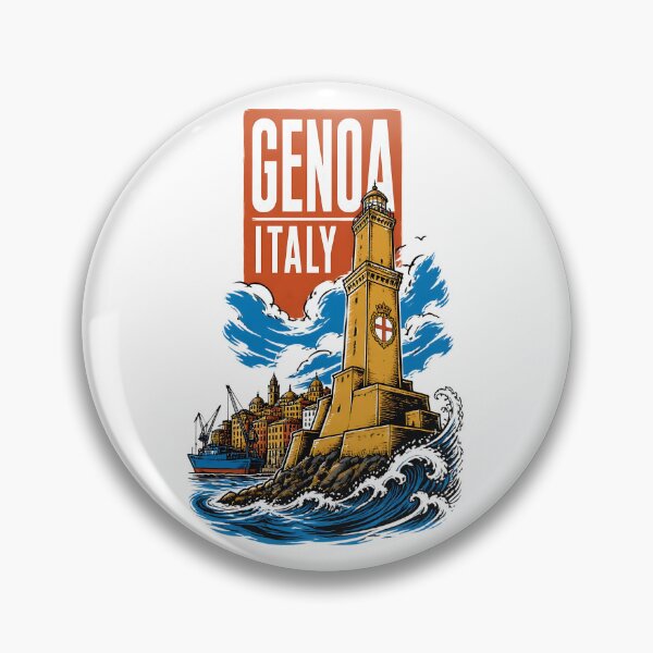 Artikelvorschau, Genua, Italien – Vintage-Reisen und Tourismus entworfen und verkauft von TravelersGems.