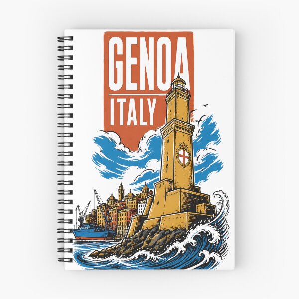 Item preview, Genoa Italy Vintage Travel Tourism designed and sold by TravelersGems.
