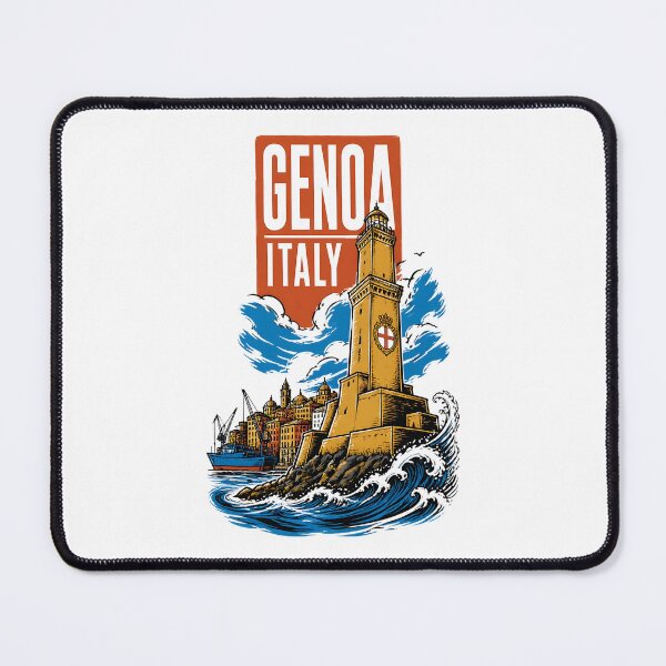 Item preview, Genoa Italy Vintage Travel Tourism designed and sold by TravelersGems.