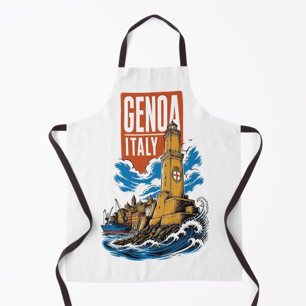 Item preview, Genoa Italy Vintage Travel Tourism designed and sold by TravelersGems.