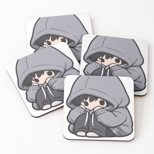 Item preview, Do Not Disturb Cute Anime Chibi Introvert In Oversized Hoodie designed and sold by BlackSyeth.