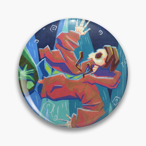 Item preview, sinking skeleton illustration designed and sold by NineRavensArt.