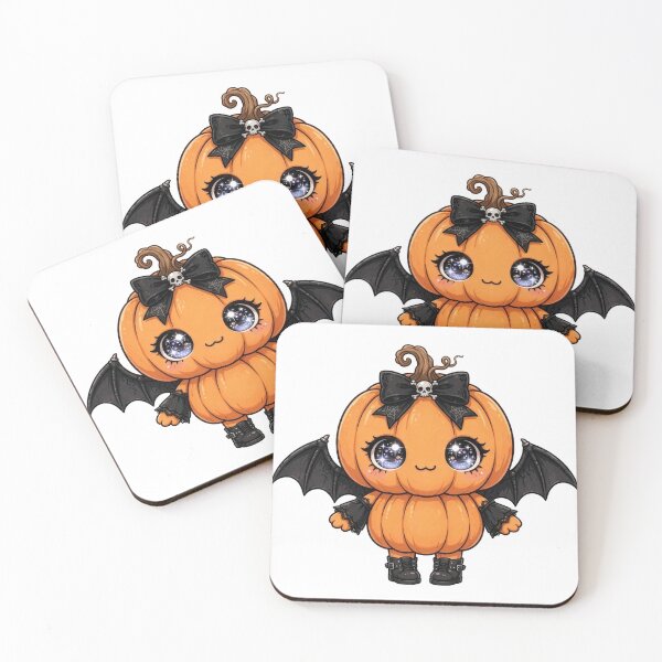 Item preview, Halloween kawaii pumpkin designed and sold by Goth Pets .