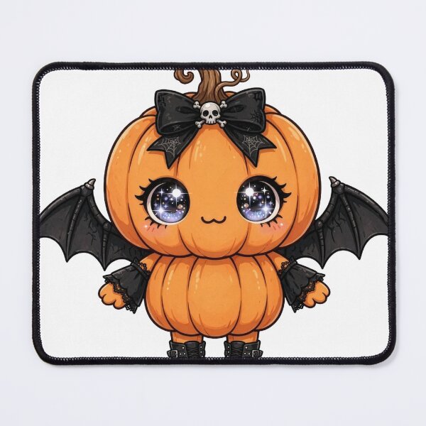 Item preview, Halloween kawaii pumpkin designed and sold by Goth Pets .