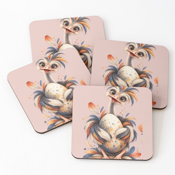 Item preview, Cute Ostrich with Egg designed and sold by PrintGo26.