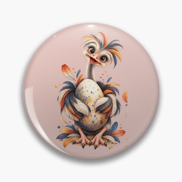 Item preview, Cute Ostrich with Egg designed and sold by PrintGo26.