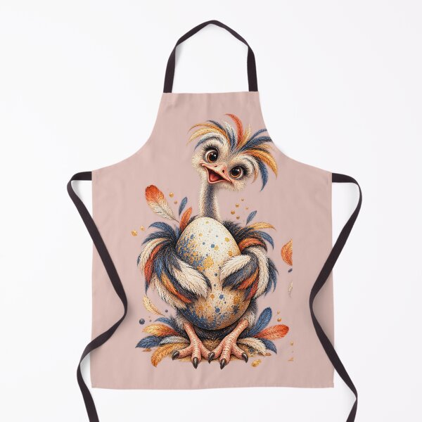 Item preview, Cute Ostrich with Egg designed and sold by PrintGo26.