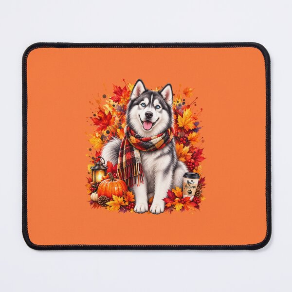 Aperçu de l'œuvre Aventure d'automne avec des huskies créée et vendue par Tianjie-Yishu.