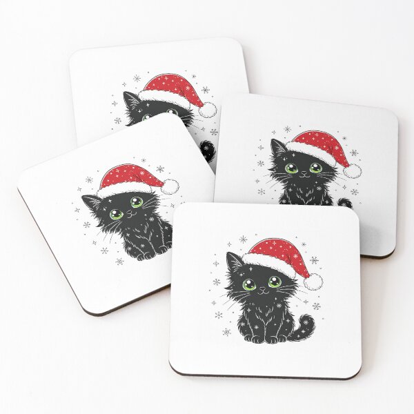 Item preview, Christmas black cat  designed and sold by mayatA-rt.