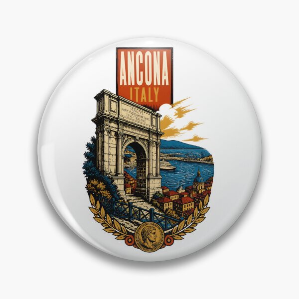 Item preview, Ancona Italy Vintage Travel Tourism designed and sold by TravelersGems.