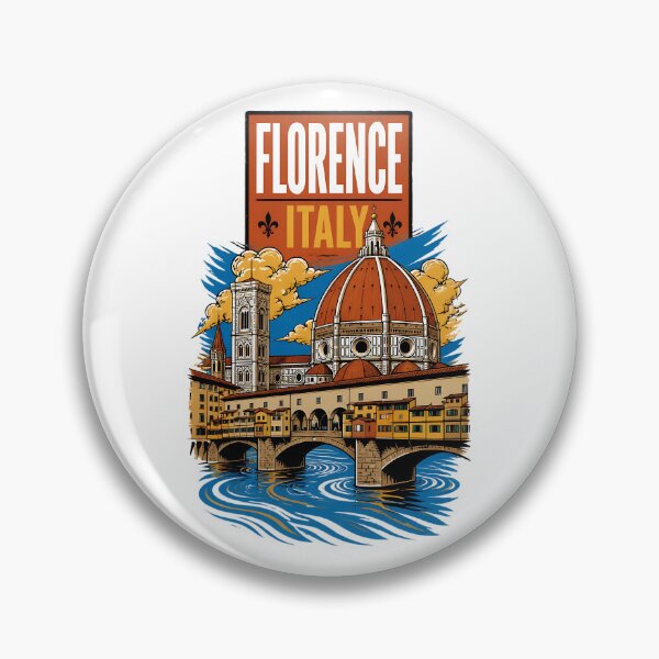 Item preview, Florence Italy Vintage Travel Tourism designed and sold by TravelersGems.