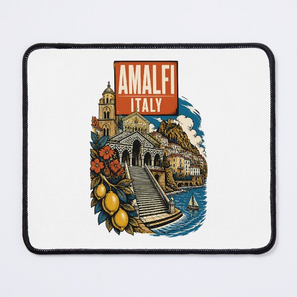 Item preview, Amalfi Italy Vintage Travel Tourism designed and sold by TravelersGems.