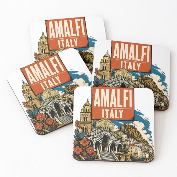 Item preview, Amalfi Italy Vintage Travel Tourism designed and sold by TravelersGems.