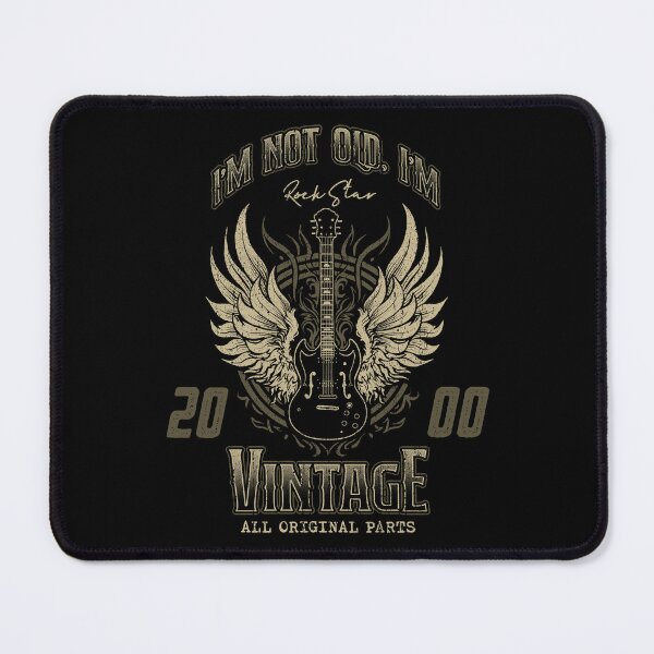Item preview, I'm Not Old I'm Vintage Retro 2000 Guitar Player designed and sold by JRRTs.