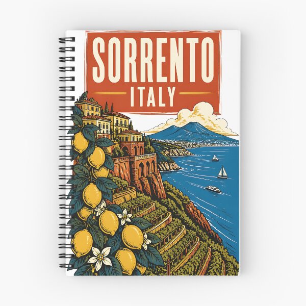 Item preview, Sorrento Italy Vintage Travel Tourism designed and sold by TravelersGems.