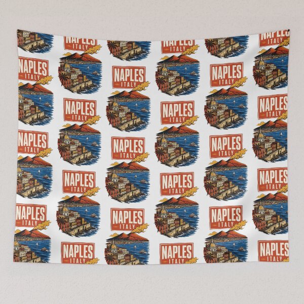 Item preview, Naples Italy Vintage Travel Tourism designed and sold by TravelersGems.