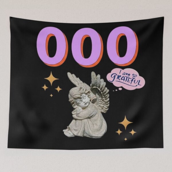 Item preview, 000 Angel Number Design | Aesthetic | Manifest | Manifestation | Grateful | Angels | Spiritual | Gratitude Journals | Pink |  tshirts, mugs, stickers, posters designed and sold by TeenLake.