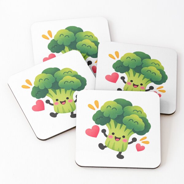 Item preview, Cute Broccoli Vegetable Lover Funny Garden Design – Kawaii Broccoli Foodie Meme designed and sold by StickyDelights.