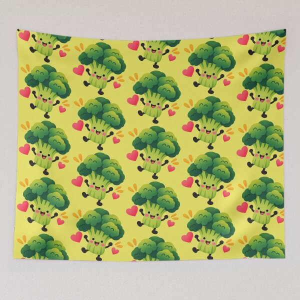 Item preview, Cute Broccoli Vegetable Lover Funny Garden Design – Kawaii Broccoli Foodie Meme designed and sold by StickyDelights.