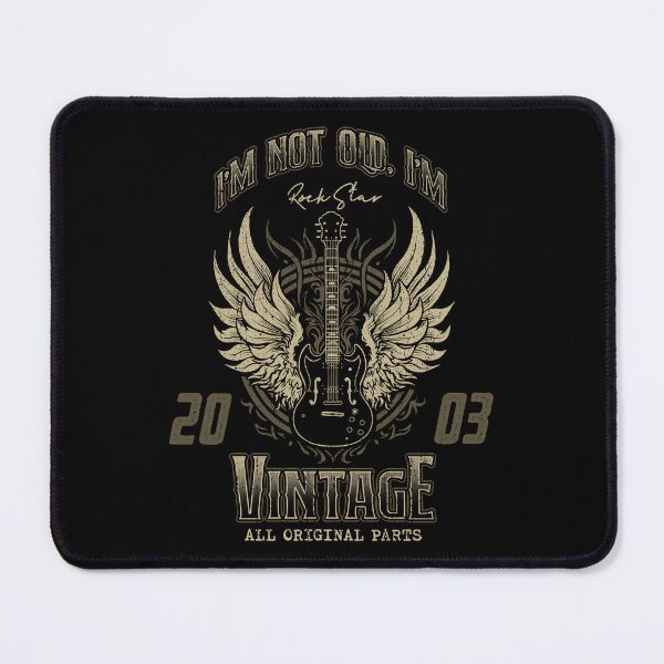 Item preview, I'm Not Old I'm Vintage Retro 2003 Guitar Player designed and sold by JRRTs.