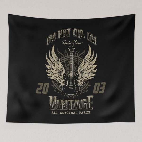 Item preview, I'm Not Old I'm Vintage Retro 2003 Guitar Player designed and sold by JRRTs.