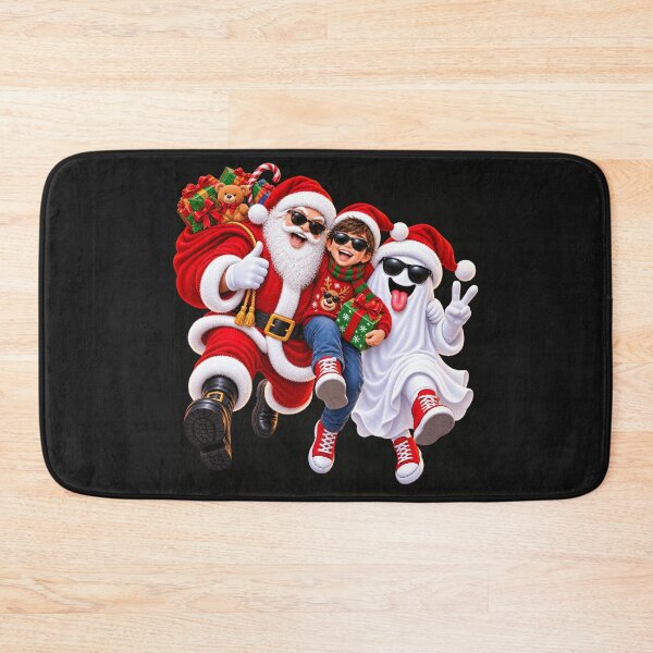 Item preview, Santa Claus and Christmas Ghosts – Fun Holiday Family designed and sold by ArtSpark Studio.