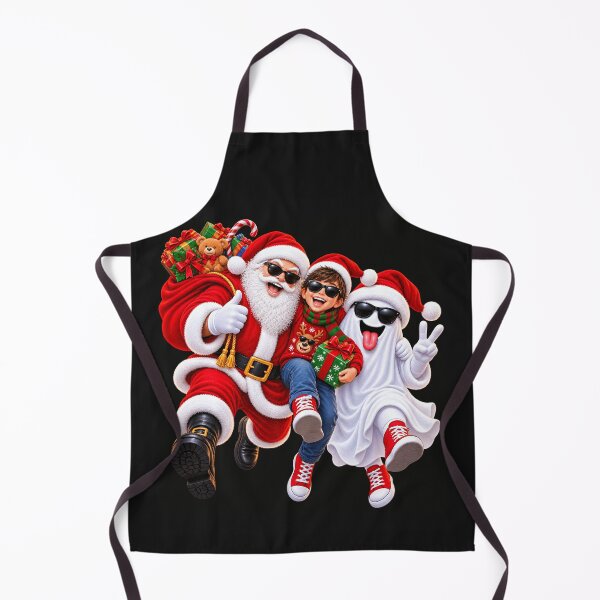 Item preview, Santa Claus and Christmas Ghosts – Fun Holiday Family designed and sold by ArtSpark Studio.