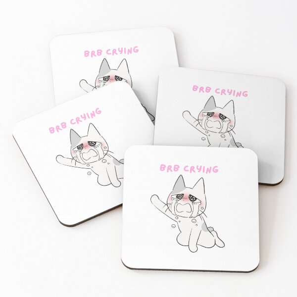 Item preview, brb crying Be Right Back Cat designed and sold by rilamofushop.