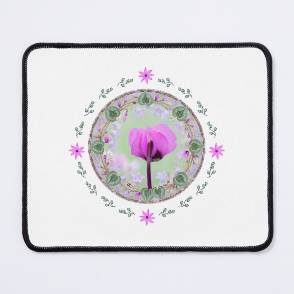 Item preview, Cyclamen flower pattern pink blossom violet designed and sold by creationsforyu.