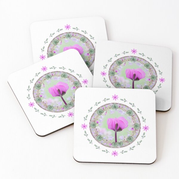 Item preview, Cyclamen flower pattern pink blossom violet designed and sold by creationsforyu.