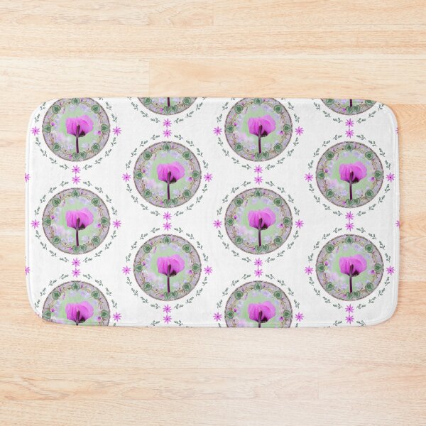 Item preview, Cyclamen flower pattern pink blossom violet designed and sold by creationsforyu.