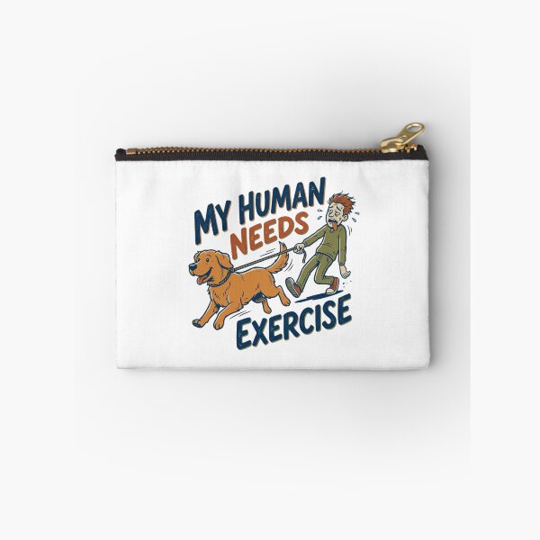 Item preview, Funny Dog Walking My Human Needs Exercise Golden Retriever Running Retro Aesthetic designed and sold by mood-draftsman.
