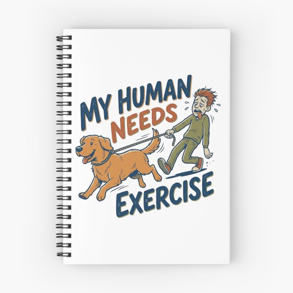 Item preview, Funny Dog Walking My Human Needs Exercise Golden Retriever Running Retro Aesthetic designed and sold by mood-draftsman.