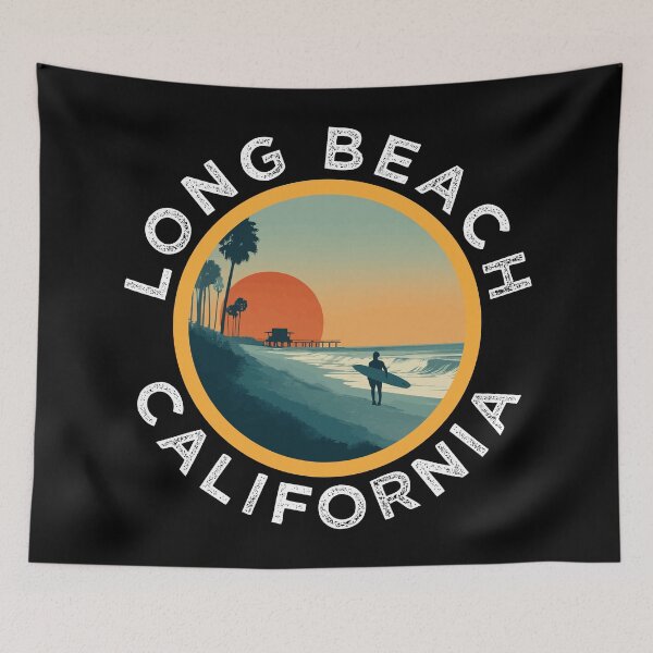 Item preview, Long Beach - California (with White Lettering) designed and sold by VelvetRoom.