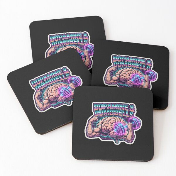 Item preview, Dopamine and Dumbbells Synthwave Gym Brain designed and sold by Maclaw200d.
